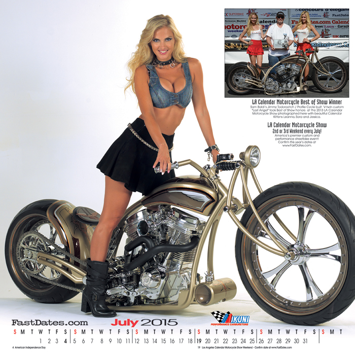 Iron & Lace Calendar motorcycle photo