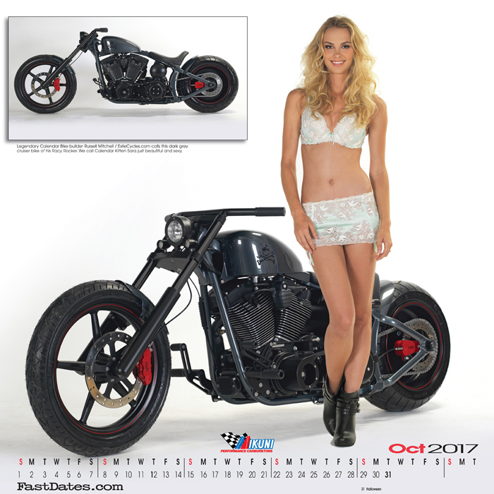 Iron & Lace Calendar motorcycle photo