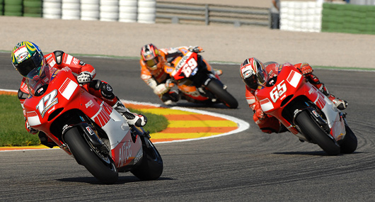 Troy Bayliss, Loris Capirossi, Nicky hayden, Valencia MotoGP race photo