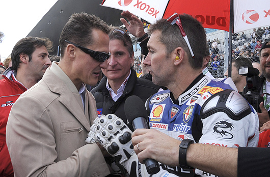 Troy Bayliss, Michael Schumacher