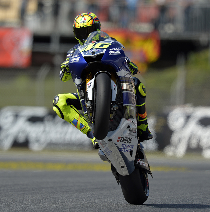 Valentino Rossi action