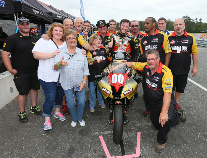 Jake gagne 2014 AMA Supersport Champion Team Photo