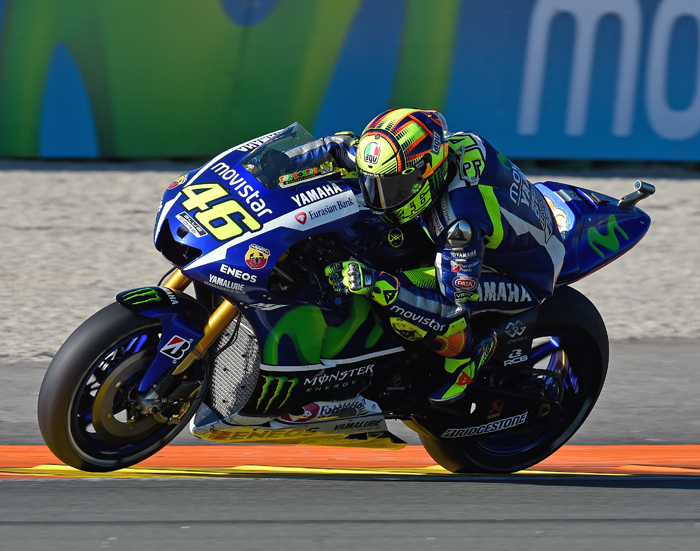 Valentino Rossi action photo