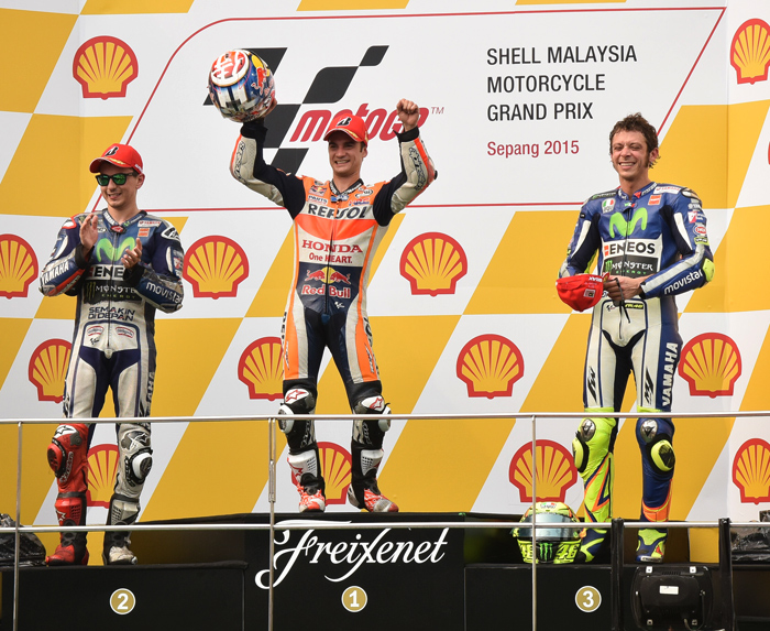 sepang motoGP 2015 Podium photo