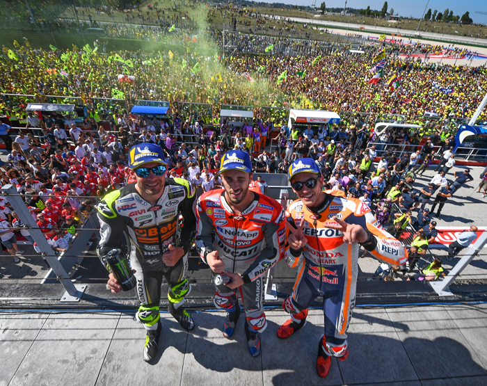 Misano MotoGP podium 2018