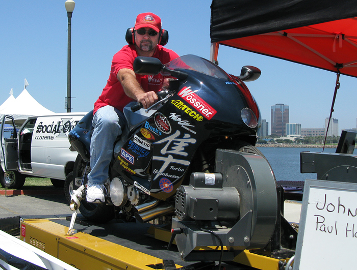 John Noonan LA Calendar Motorcycle Show Wold Record Dyno Shootout