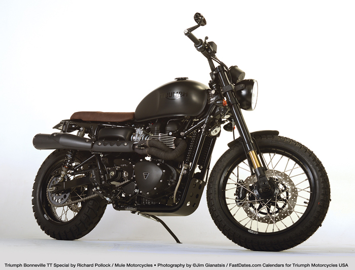 Richard Pollock Mule Motorcycles David Beckham Triumph Bonneville Scrambler