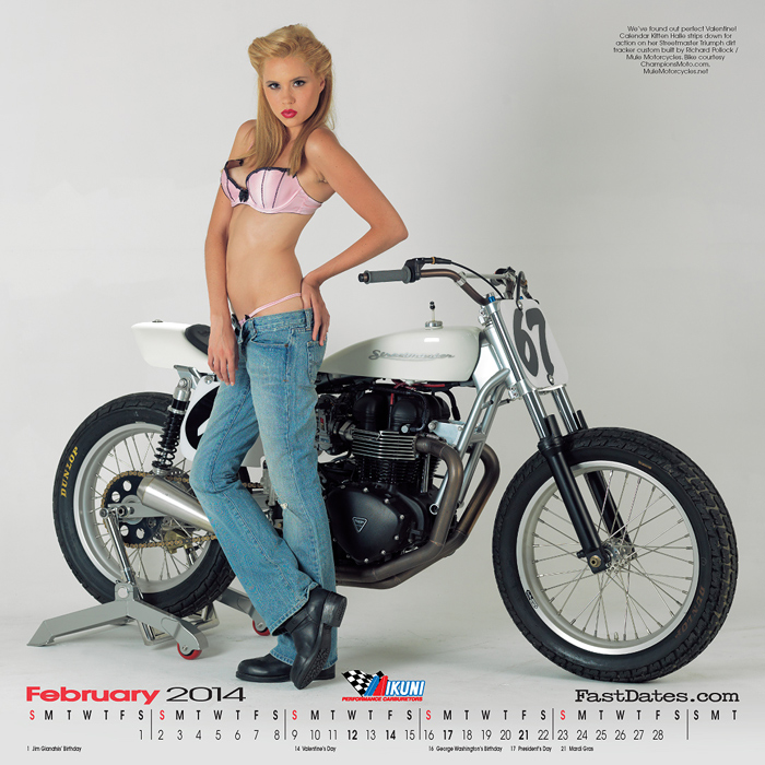 Iron & Lace Calendar motorcycle photo