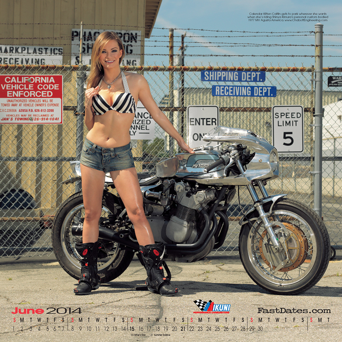 Iron & Lace Calendar motorcycle photo