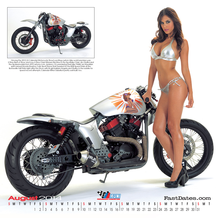 Iron & Lace Calendar motorcycle photo