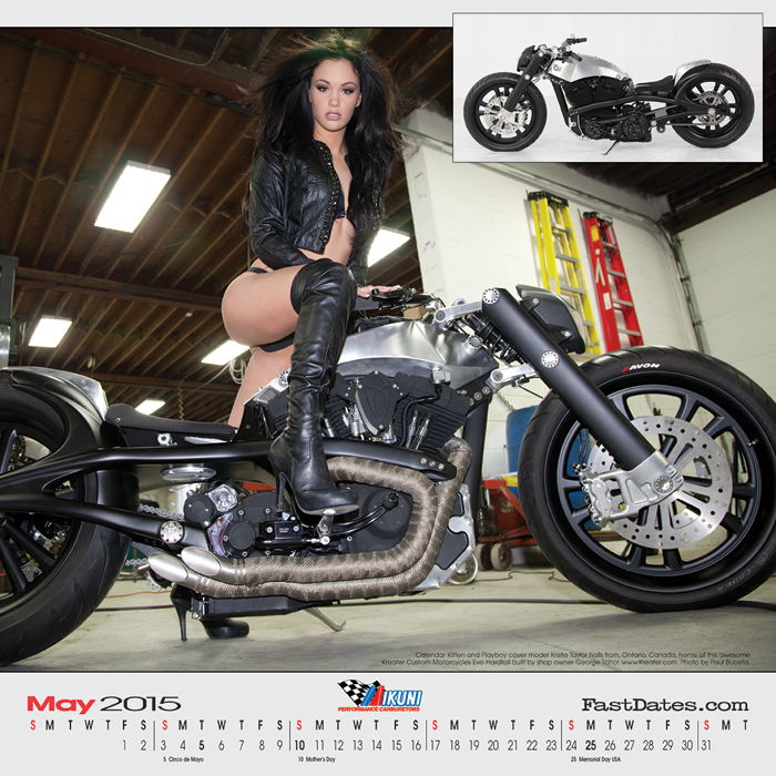 Iron & Lace Calendar motorcycle photo