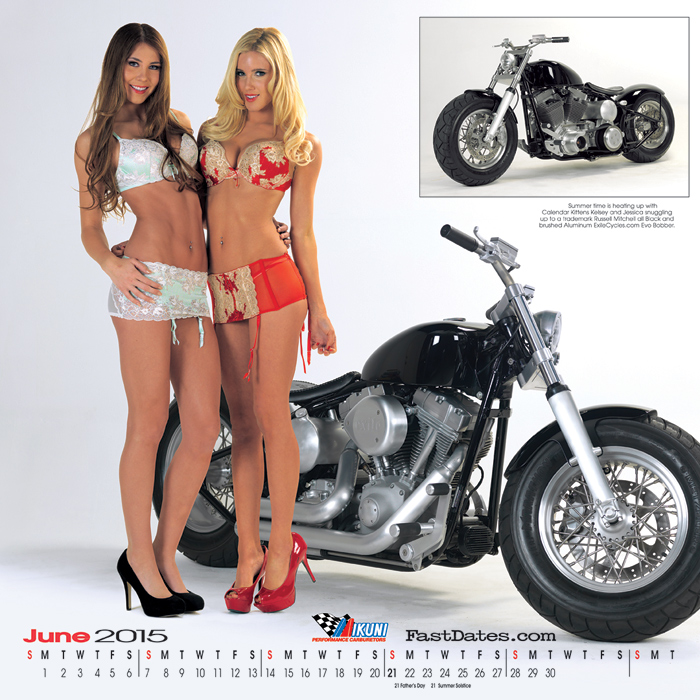 Iron & Lace Calendar motorcycle photo