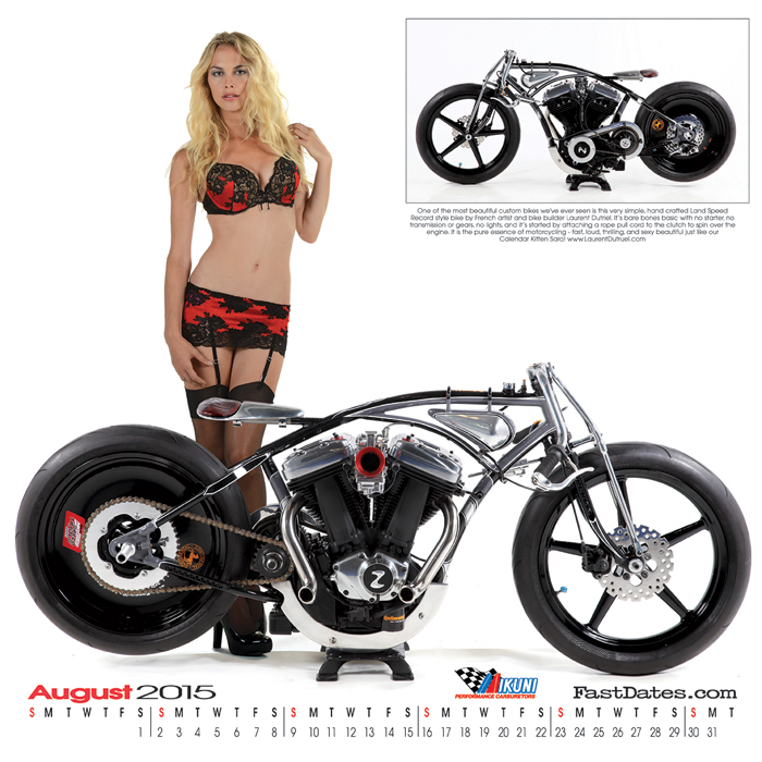 Iron & Lace Calendar motorcycle photo