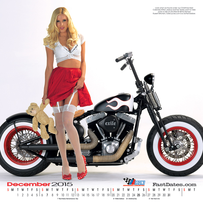 Iron & Lace Calendar motorcycle photo