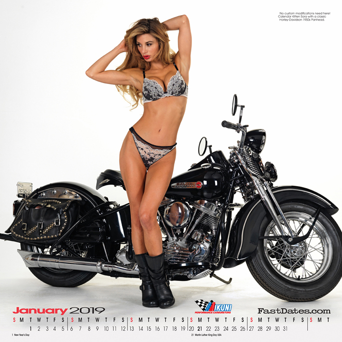 Iron & Lace Calendar custom motorcycle photo