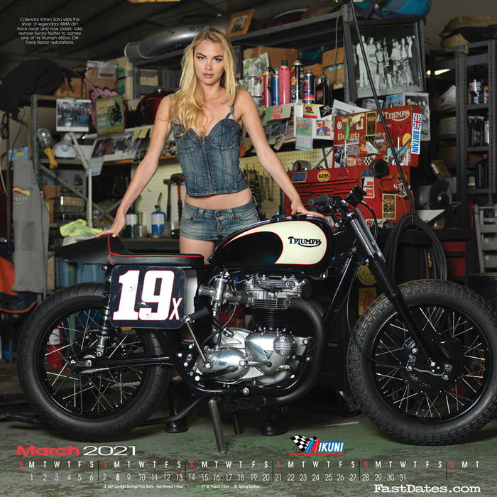 Iron & Lace Calendar custom motorcycle photo