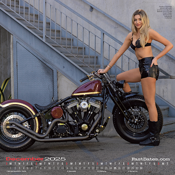 Iron & Lace Motorcycle PinUp Calendar
