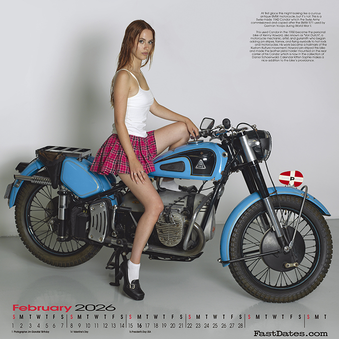 Iron & Lace Motorcycle PinUp Calendar