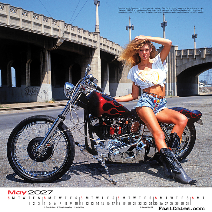 2017 Iron & Lace custom motorcycle and centerfold lingeri model calendar  Harley-Davidson, Dreamgirls 