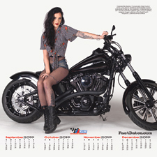 FastDates.com 2019 Iron & Lace Calendar 