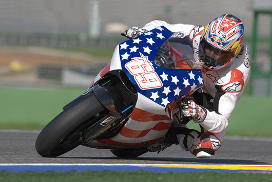 Nicky Hayden Ducati GP09 test