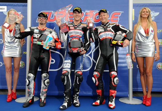 Spies Biaggi Byrne Podium Donnington World Superbike