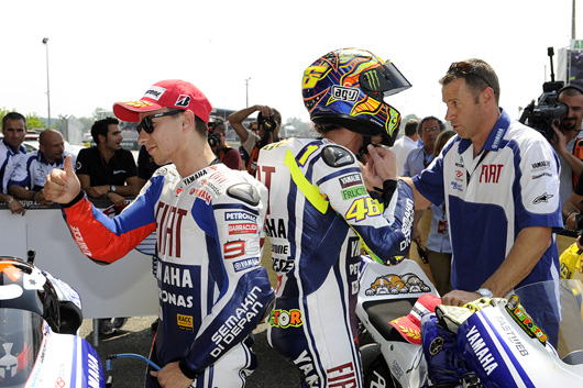 Jorge Lorenzo, Valentino Rossi, Pole Lemans