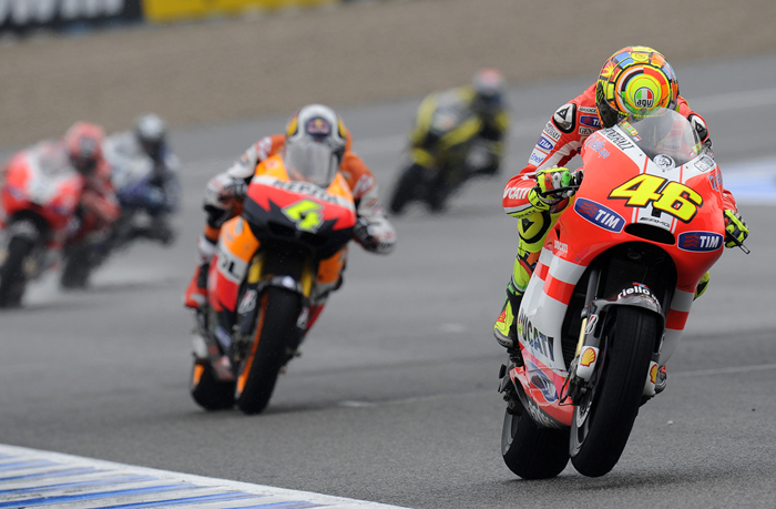 Rossi Pedros motoGP Spain Jerez