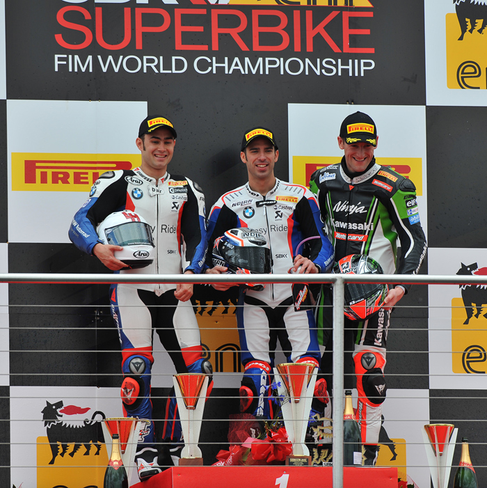 Donnington SBK Podium race one