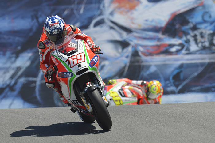 Nicky Hayden Valentiono Rossi Laguna Seca