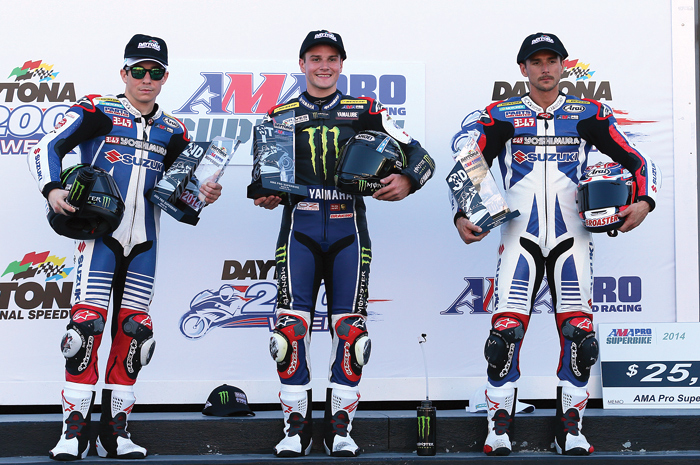 daytona Superbike two Podium