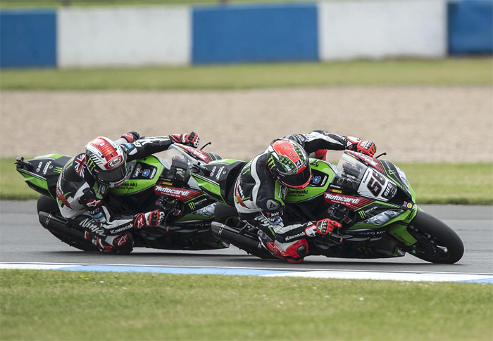 Sykes rae action kawasaki SBK Donnington