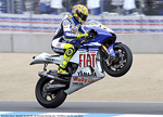 Valentino Rossi photos wheelie Yamaha 